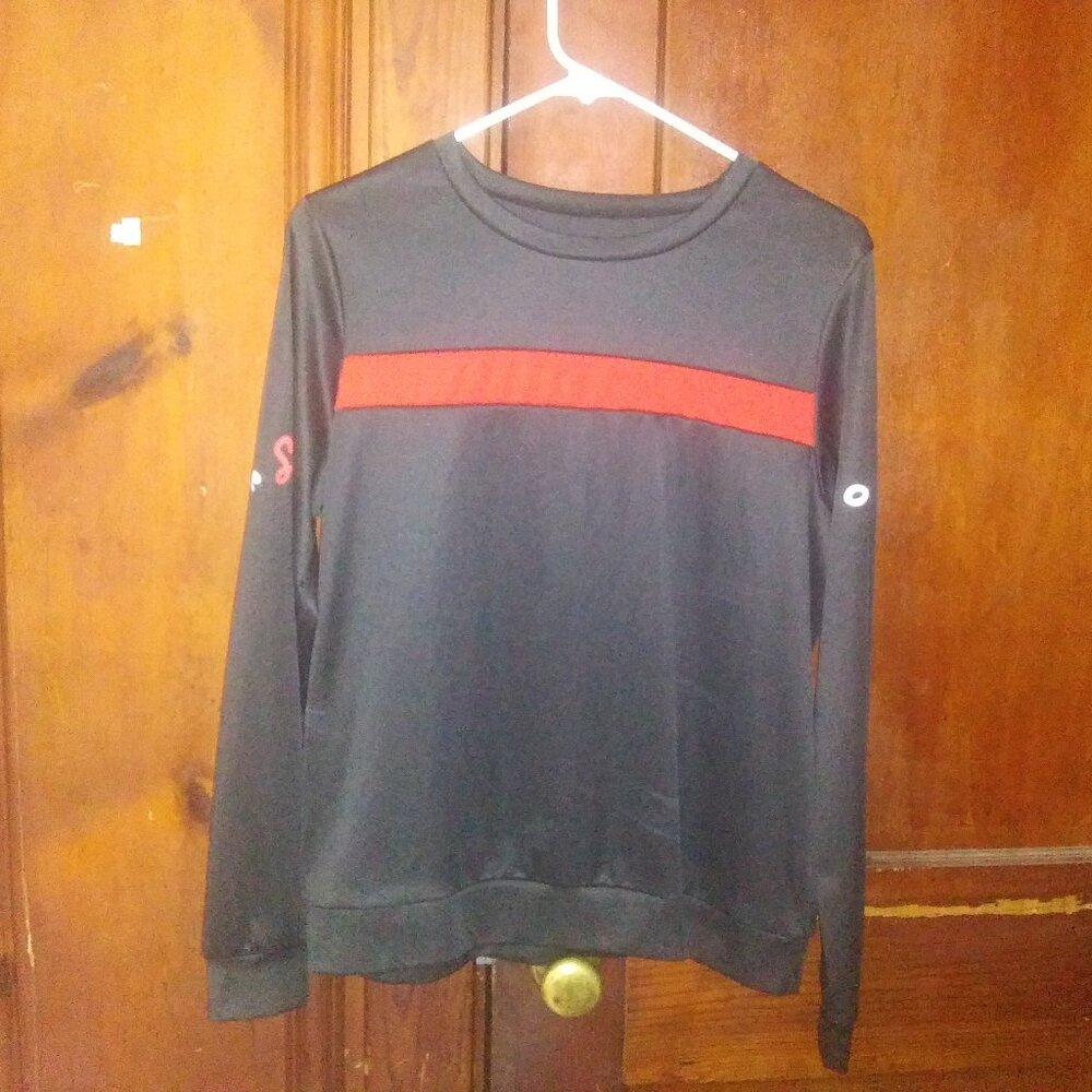 Black/White/Red Love Athletic Shirt sz. XL